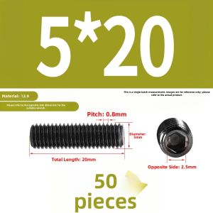 BAIRUITE | Flat Point 12.9 Grade Stainless Steel Screws