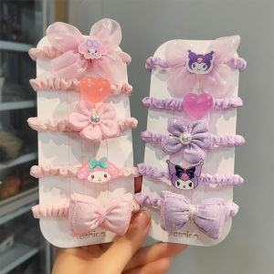 High Elasticity Hair Ties for Women Girls Cute Ball Head And Tail Hair Bands Korean Style Fashionable Hair Accessories