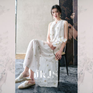 JK＆JS | Đầm Kiểu Trung Quốc Mới Thêu Như Lụa
