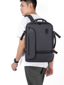 New Mens Multifunctional Large Capacity Business Travel Backpack Computer Bag Student Bookbag Double Shoulder Bag Casual Simple Style