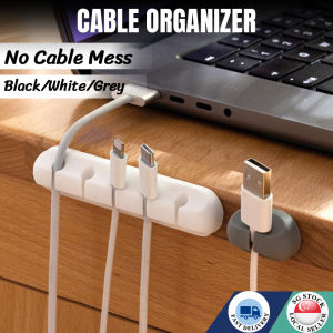 SGSilicone Cable Holder Car Cable Clip Organizer for Desktop Car Cable Management USB Cord Holder  Charging Cable