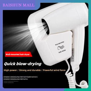 Wall Mount Hair Dryer Blower Hair Dryer with Holder Bathroom Accessories