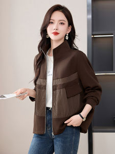 Fashionable Casual Loose Comfortable Zipper Splice Autumn New Arrival Womens Outerwear Dream Danuo Straight Tube Style