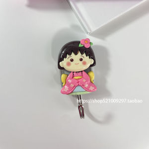 Cherry Maruko Seamless Sticky Hook Wall Storage Seamless Hole-Free Net Red Bedroom Young Adult Heart Cute