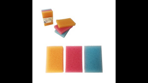 3-Pcs Colourful Cleaning Material Sponge Set
