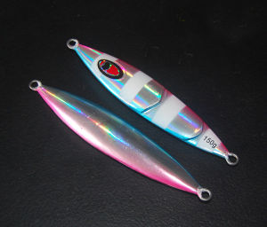 Slow Pitch Jig Luminous Bubble Iron Plate Fishing Lure 80-200g High Speed Sinking Deep Sea Boat Fishing Tackle with Laser Effect