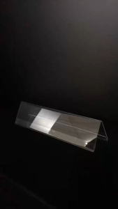 Desk label Acrylic V shape display Price Label