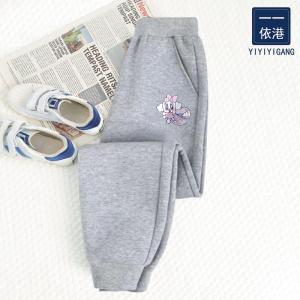Spring Autumn Cartoon Print Childrens Casual Sports Pants Versatile Comfortable Mid-Term Kids Fashionable Long Trousers