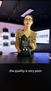 padieoe Top layer cowhide casual crossbody shoulder bag for men - trendy genuine leather single shoulder strap fashionable and versatile full of personality.