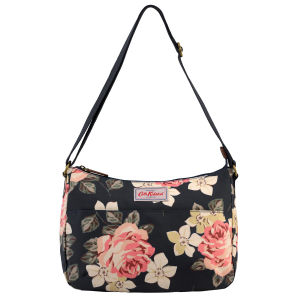 Cath Kidston Matt Oilcloth The All Day Bag Crossbody Handbag Richmond Rose Colour Dark Navy 556767