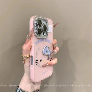 Cute Sparkling Butterfly Knot Cat Phone Case for iPhone 16 pro Max Apple 15 pro Max 14 New Model 11 Popular 12 Advanced 13 Best Selling plus Ultra Pretty pro Anti-Fall Case for Women
