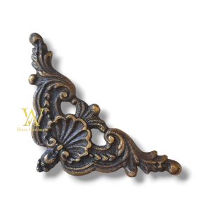Siku Ukir Kuningan Antik Aksesoris Meja Pintu Ornamen Pengaman Furniture 65 cm x 10 cm 1 Pcs