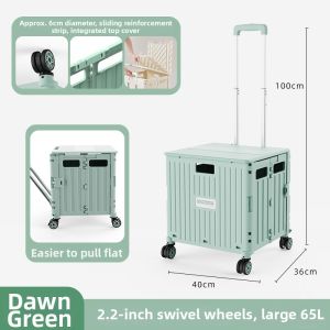 Adjustable Folding Portable Shopping Cart