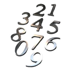 Custom Stainless Steel Door Number Plate