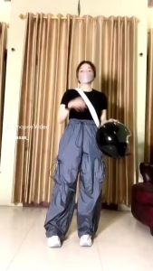 Celana Cargo Anak - Anak Korean Styles New Model Kekinian Skena Anak