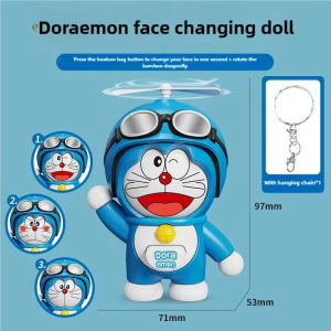 Doraemon Face-changing doll Keychain pendant School bag ornaments Desktop ornaments Pressure-reducing toys Holiday gifts