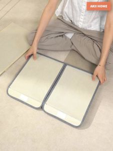 Hộp vải đựng đồ đa năng 2 ngăn có nắp khung hộp tấm lót đáy gỗ MDF cứng cáp Akii Home TD72