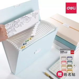 A4 Accordion File Folder Multi-Layered Organizer for Students  Papers Data Album Classification High School Students