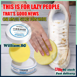 🌵SG stock🌵 White shoes cleaner with brush / Sneaker cleaner / Shoe stain remover / White shoe polish / White shoe cleaning cream 小白鞋清洁膏