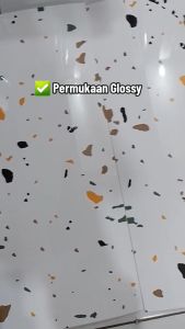 Wallpaper dinding Vinyl Marble Glossy 30 x 60 cm / Lantai Vinyl Marbel Granit / Stiker Lemari Cabinet Marbel | Stiker Kamar Mandi