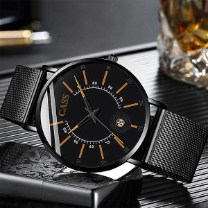 jam tangan pria  jam tangan anti air  Swiss Cass Brand Watch Mens Ultra -Thin Trend Kalender Jerami Kuarsa Elektronik Sederhana  jam tangan cowok keren   jam tangan pria dewasa 2022 keren anti air  jam tangan pria anti air