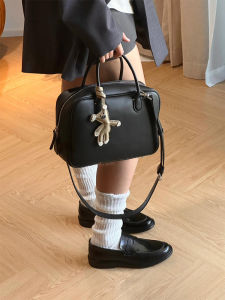 Large Capacity Genuine Leather Tote Bag Womens 2025 New Fashion Commute Handbag Diagonal Boston Bag Double Strap Youth Daily