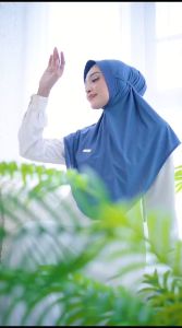 Bergo Instan Noya Pad Tali Bahan Jersey Autumn Eco Dry by Kimikey