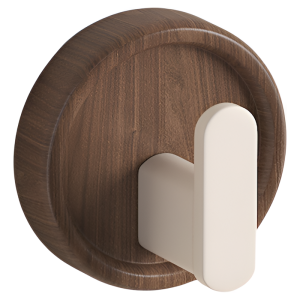 Morotel | Walnut Wood Coat Hook for Bedroom Melard Color