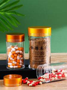 High-End Acrylic Transparent Plastic Packaging Bottle Empty Bottle Sealed Container for Black Goji Berries Health Supplements