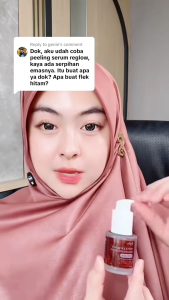 Reglow Triple Exfoliate Peeling Serum Solusi untuk Angkat Sel Kulit Mencerahkan Wajah Flek Hitam