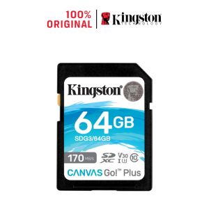 Kingston Canvas Go! Plus SD Card 170MB/s 64GB 128GB 256GB Thẻ nhớ SD card cho máy quay camera máy ảnh U3 V30 A2