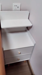 Bedroom Bedside Table Household Bedside Storage Cabinet Modern Simple Style Wooden Storage Rack Wooden Bedside Table Wipe Clean Modern Simple Style Bedside Table Side Table Storage Cabinet
