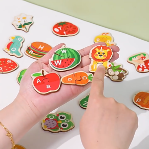 MONPLAY - BỘ GHÉP HÌNH 2 MẢNH BẢNG CHỮ CÁI TIẾNG ANH CHO BÉ – ĐỒ CHƠI GIÁO DỤC SỚM