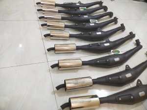 Knalpot Fiz R Full Sirip Model 3v3 Cat Coating oleh KBRS RACING EXHAUST