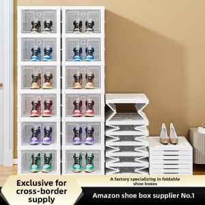 Folding Multi-level Easy-access Shoe Organizer