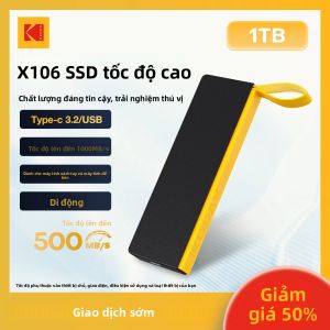Ổ Cứng Di Động SSD Kodak X106 USB 3.2 Type C 2TB 1TB 512GB 256GB Cho PS4 Laptop MacBook PC - Ổ Cứng Thể Rắn Tốc Độ Cao
