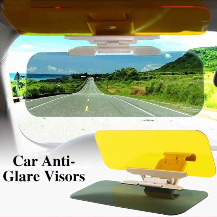 Car Sun Visor AntiGlare Mirror 2In1 HighDefinition Blocking Sunlight