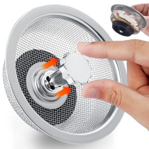 Stainless Steel Kitchen Sink Filter Mesh Sink Strainers Bathroom Floor Drains Hair Catcher Waste Drain Hole Filter Trap Screen