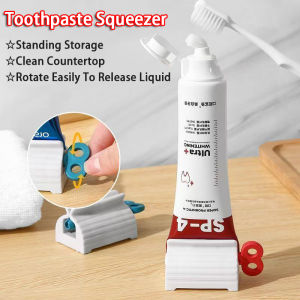 Toothpaste Squeezer Rotatable Facial Wash Clip Tube Roller Manual Toothpaste Squeezer Clip Dispenser Bathroom Toilet Kitchen Accessories Pemicit Ubat Gigi 牙膏挤压器