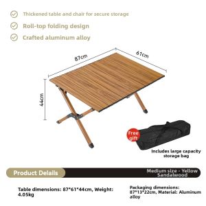 LINSI | Folding Camping Table Aluminum