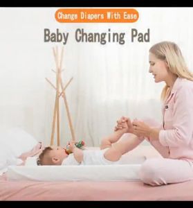 Baby Diaper Changing Waterproof Foam Mat Pad Baby Massage Pad (Contoured wedge quilted mattress) Outdoor Portability
