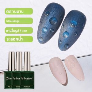 Vendeeni 15ml หยดน้ําเจลเล็บ UV Soak Off เจล Lacquer Rhinestones Bubble ระลอกน้ําผลเล็บเจลเคลือบเงา