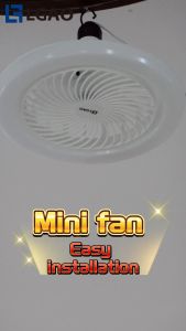 LGAO Ceiling Fan Ceiling Light Whit Remote 2 IN 1 E27 Bedroom Light Controller 3 Blades With Remote Control