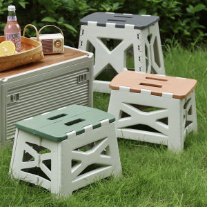 Portable Foldable Plastic Stool for Outdoor Camping and Indoor Use Child-friendly