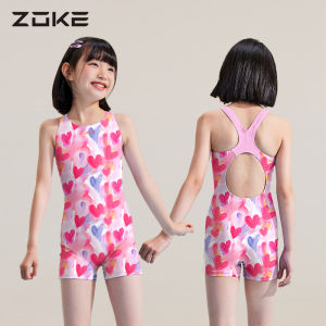 ZOKE | Training Two-layer Square Leg Childrens One-piece Swimsuit