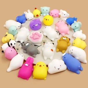 🔥🔥Roman Holiday Cute Mini Squeeze Mochi Animal Squishies Stress Relief Ball Toys Fidget Toys for Kids Adults