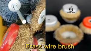 Paket Hemat 4 In Wire Wheel Brush 100 mm Brass Sikat Kawat Baja Piring Kuningan Gerinda