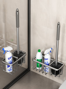 ROLONG | All-Angle Cleaning No-Drill Toilet Brush Holder