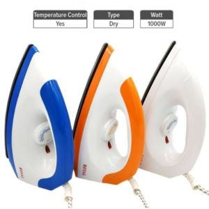 ADJUSTABLE TEMPERATURE 1000W HANDHELD ELECTRIC IRON PORTABLE NON STICK SOLEPLATE IN MALAYSIA14