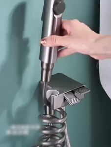 High Pressure 3In1 Handheld Bidet Sprayer Set Washer Type Spray Gun For Heavy Duty Bathroom Toilet Kitchen Cleaning & Personal Hygiene ABS Flusher Set
